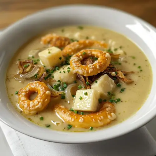 Breznsuppe mit Eckerlkäse