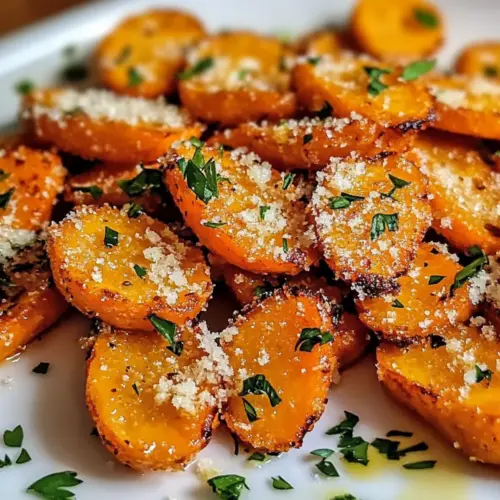 Knusprige zerdrückte Möhren