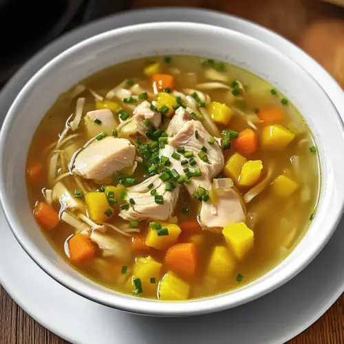 Hühnersuppe mit Einlage