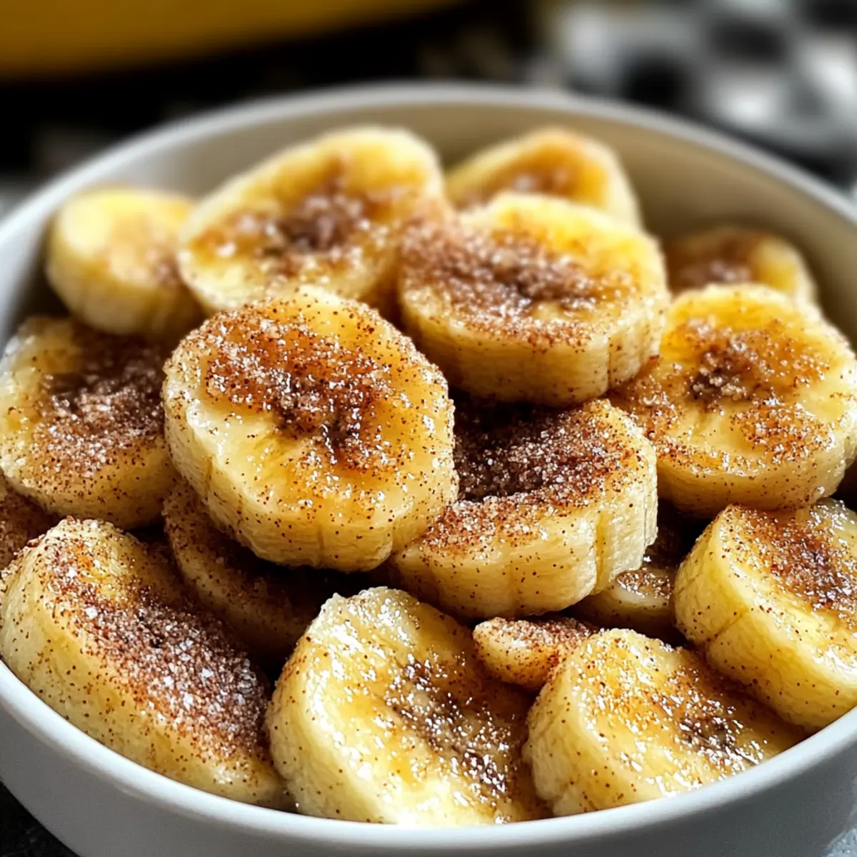 Luftfritteuse Zimt Bananen