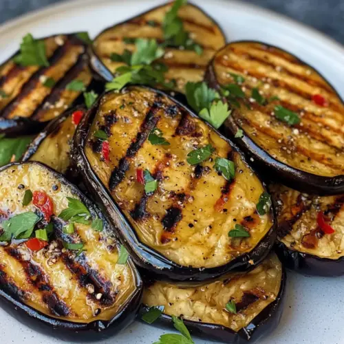 Aubergine grillen auf griechische Art
