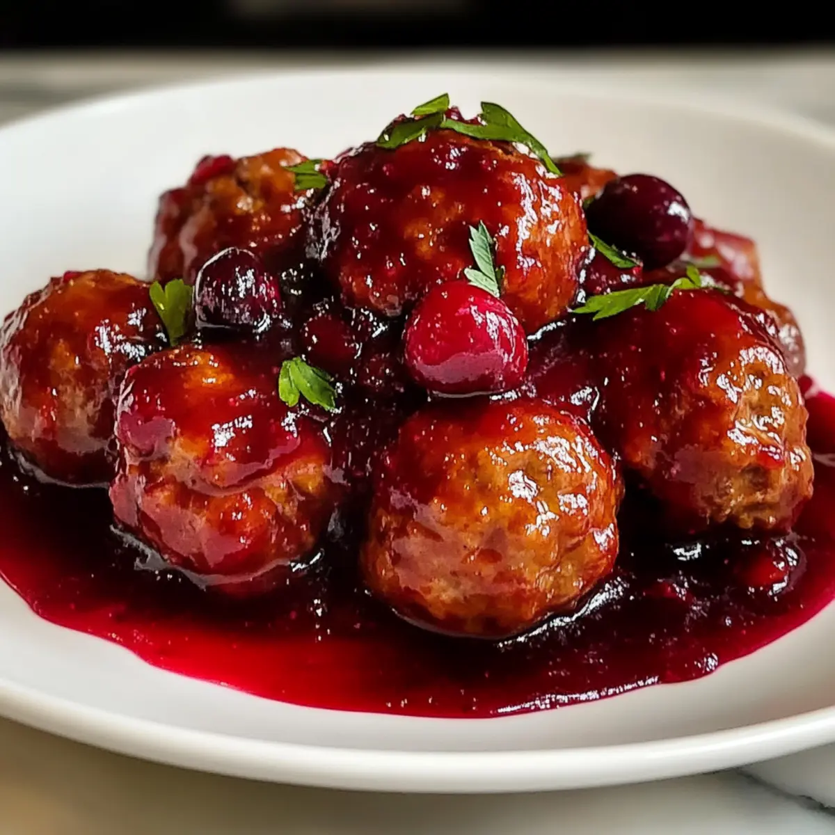 Cranberry-Fleischbällchen