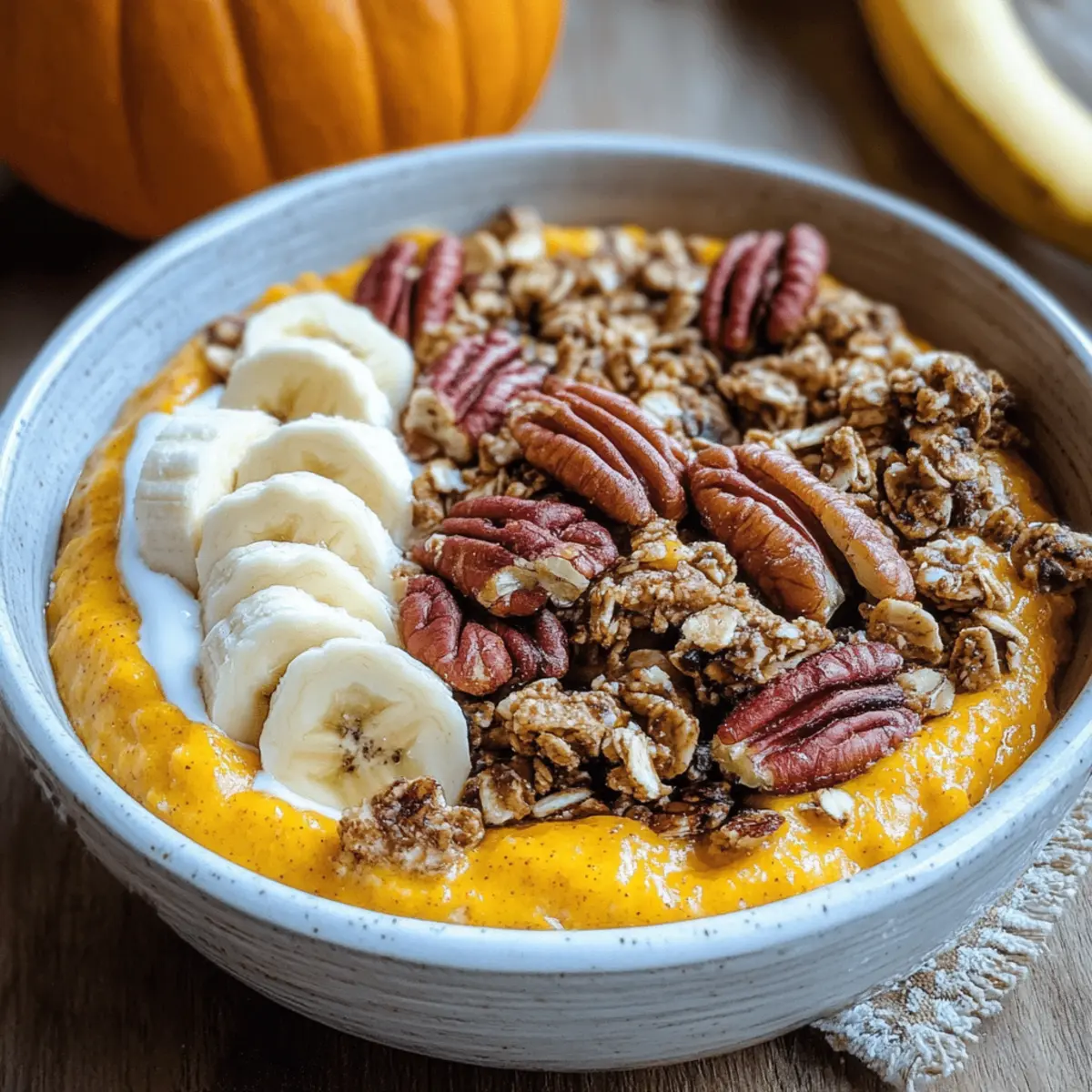 Cremige Kürbiskuchen-Joghurt-Schüssel Rezept