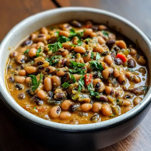 Cremige schwarze Augen Erbsen