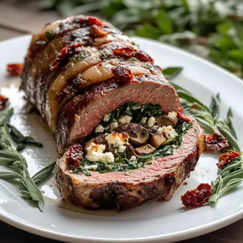 Das beste gefüllte Rinderfilet für Weihnachten Rezept