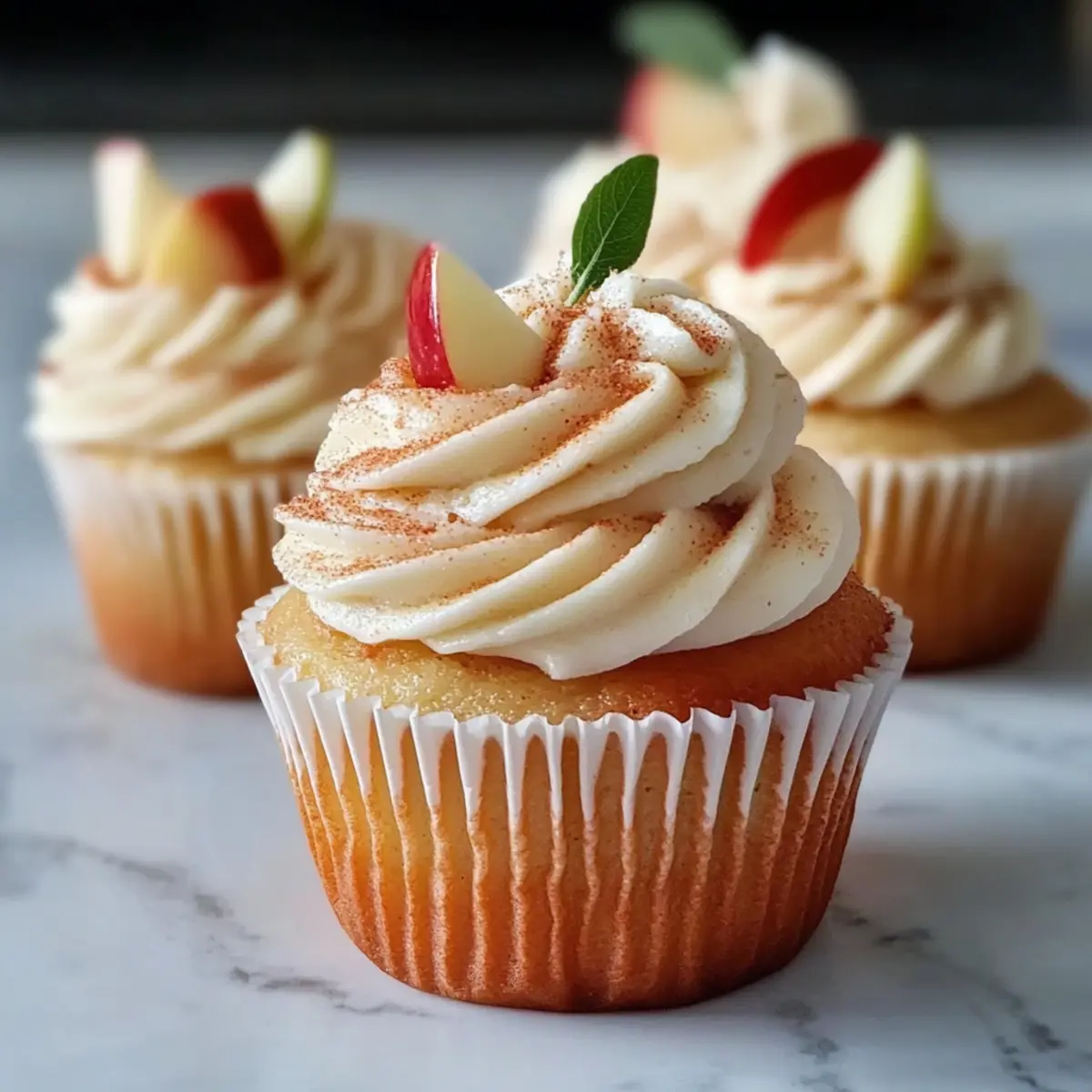 Einfache Apfel-Cupcakes