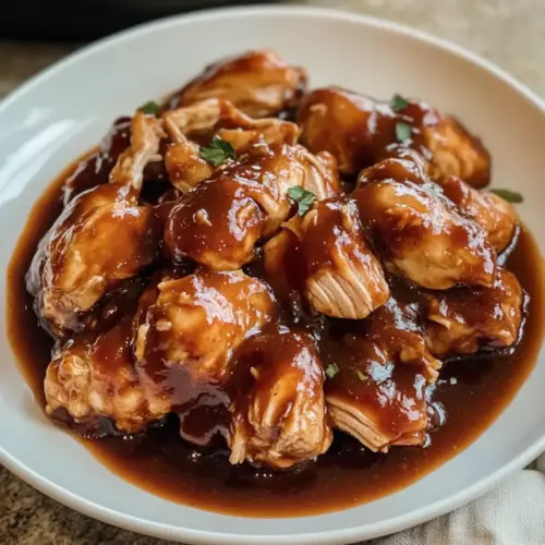 Einfache Crockpot BBQ Hähnchen