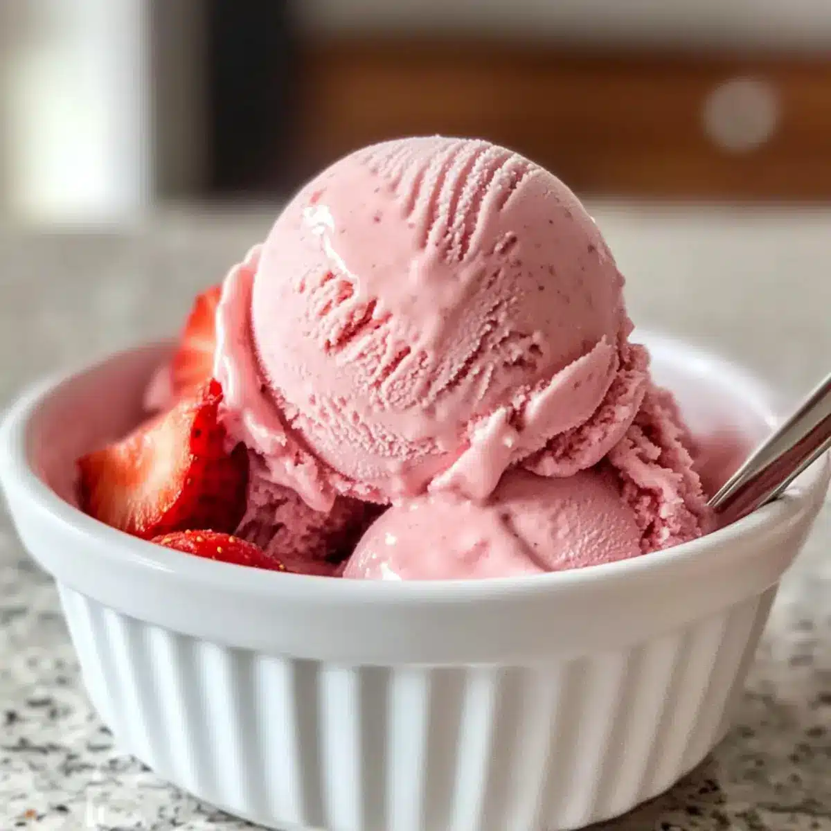 Erdbeereis selber machen