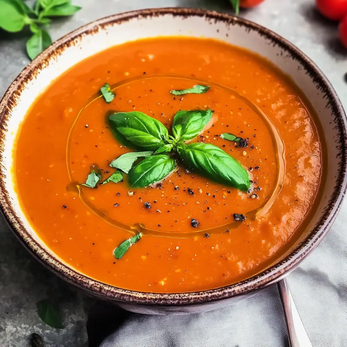 Roasted Tomato Soup from the Oven