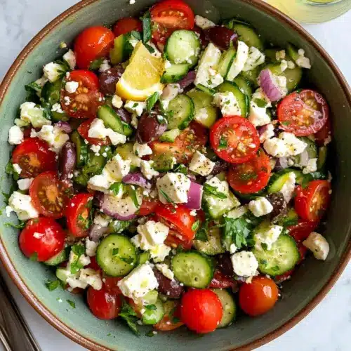 Griechischer Kritharaki-Salat mit Feta