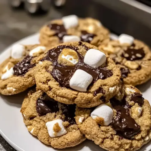 Hausgemachte Crumbl S’mores Kekse