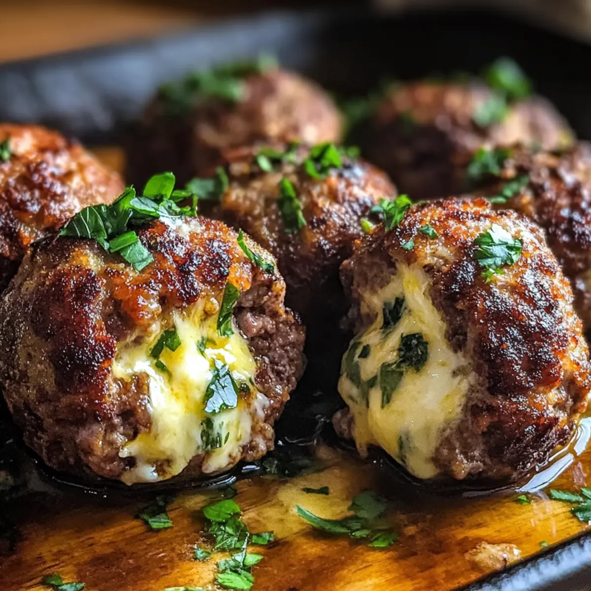 Hausgemachte geräucherte gefüllte Fleischbällchen