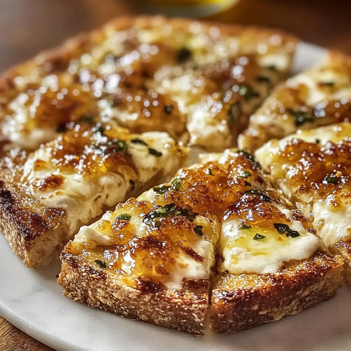 Heißer Honig Knoblauch Pizza