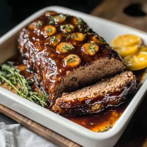 Im Ofen gebackener Hackbraten