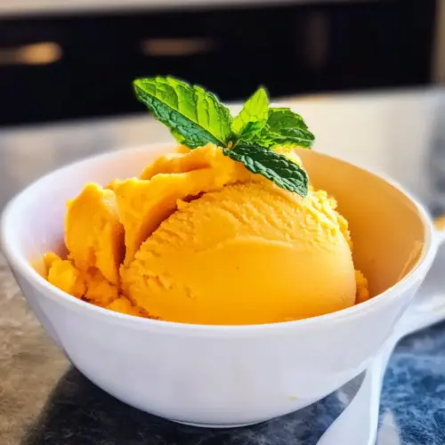 Klassisches Mango-Sorbet