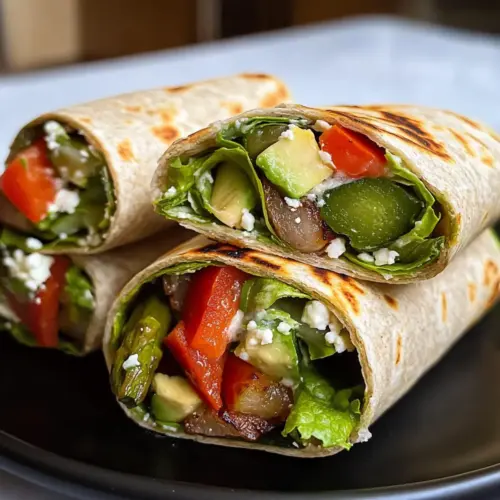 Knackiger Grillgemüse Wrap