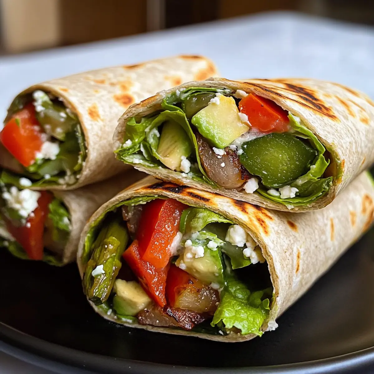 Knackiger Grillgemüse Wrap