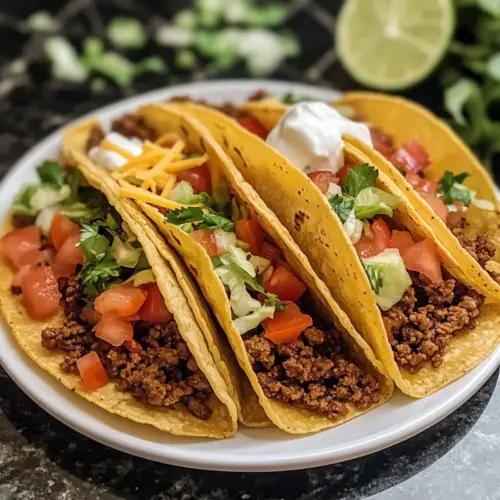 Knusprige Rinderhack-Tacos