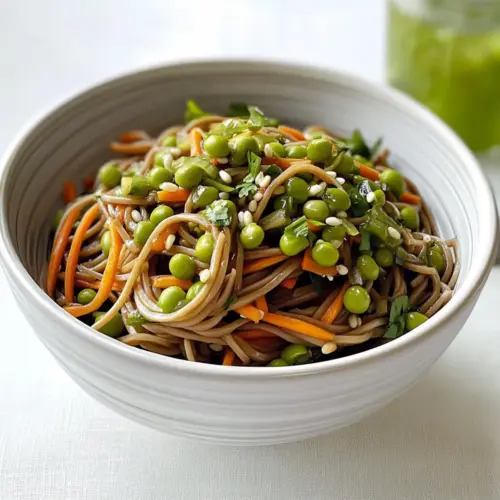 Mungobohnensalat mit Soba-Nudeln