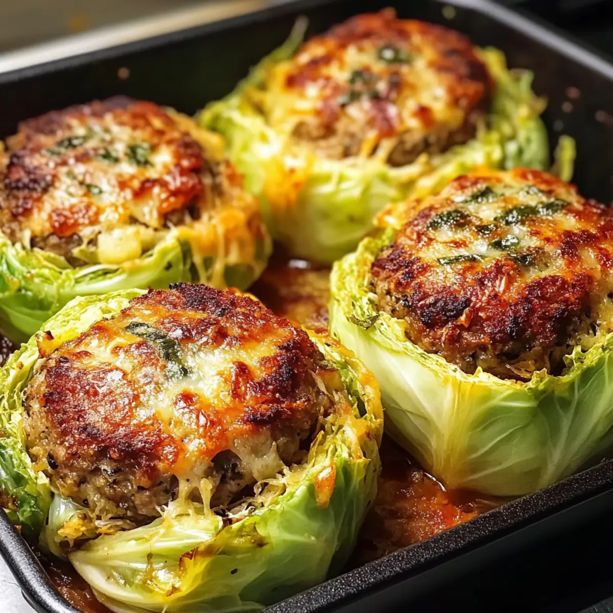 Ofen-gebackene Kohlburger