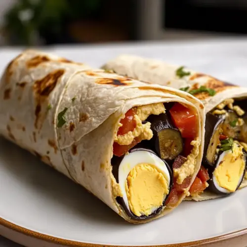 Sabich-Wrap mit Hummus