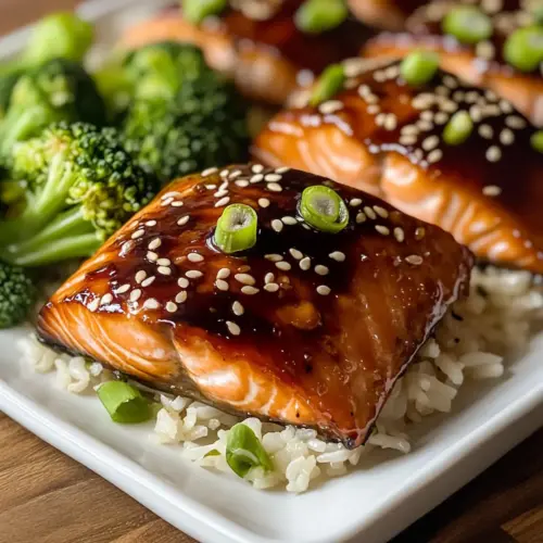 Teriyaki-Glasierter Lachs