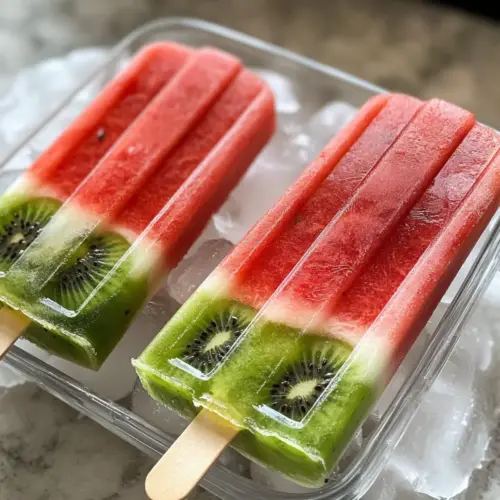 Wassermelonen Eis am Stiel