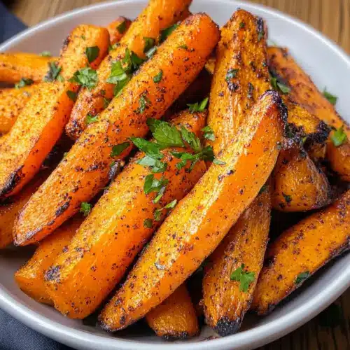 Roasted carrots from the air fryer