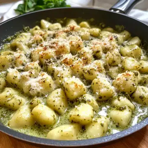 Cremige Knoblauch-Pesto-Gnocchi